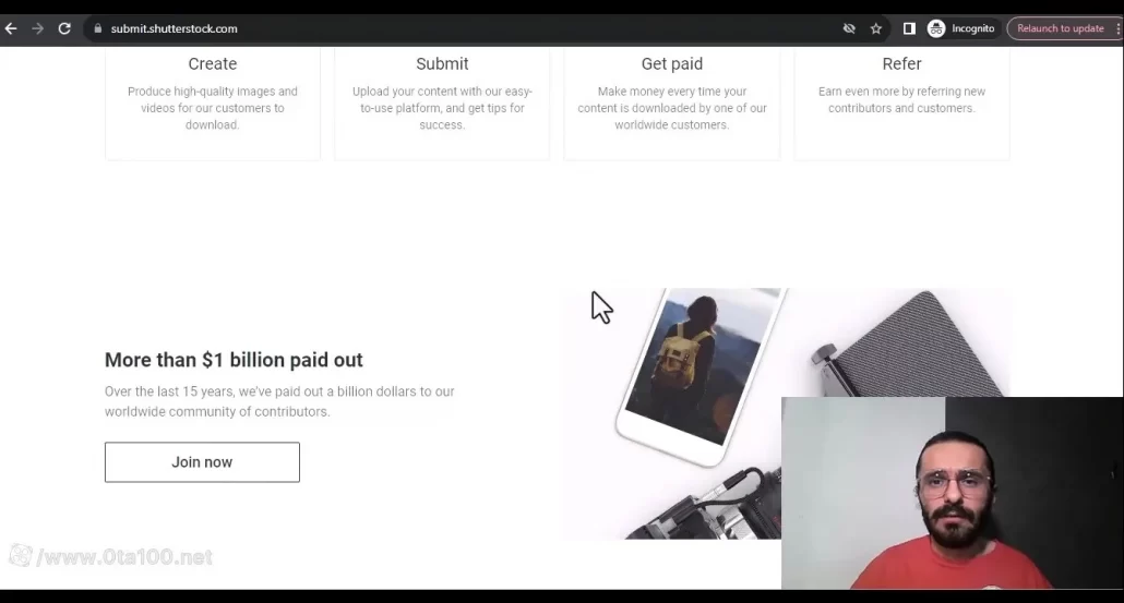 به راحتی می توانید با ثبت نام در سایت https://www.shutterstock.com/ درآمد دلاری با آپلود عکس داشته باشید