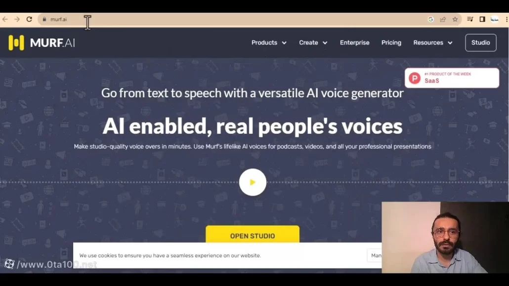 کسب درآمد دلاری روزانه با هوش مصنوعی murf.ai