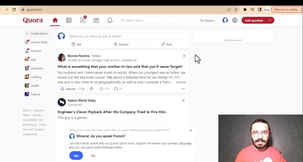 کسب درآمد دلاری روزانه از وب سایت quora
