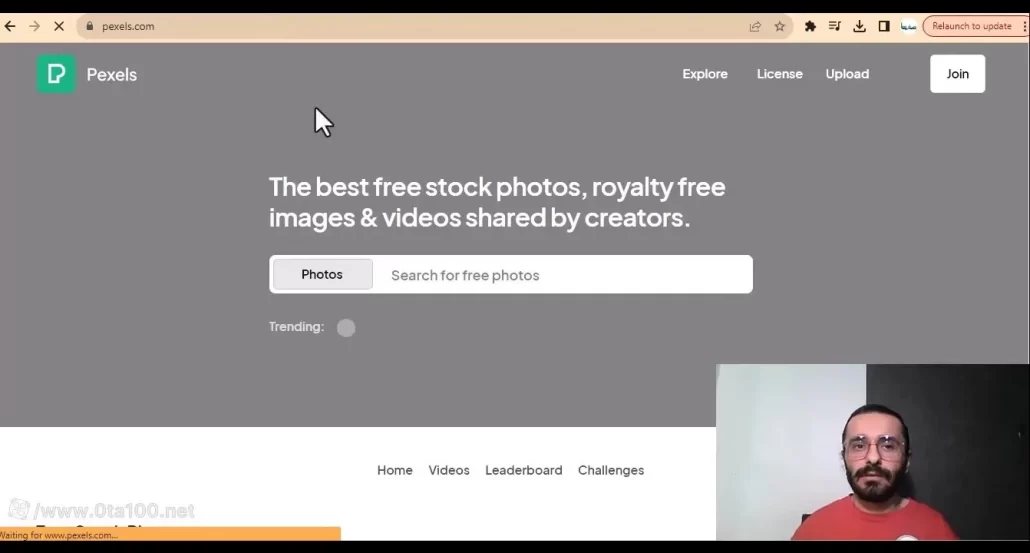 ورود به سایت pexels