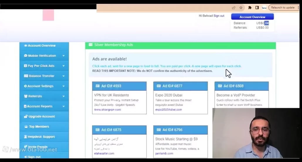 روش کسب درآمد دلاری آنلاین با وب سایت های کلیکی