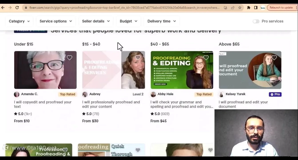 در این صفحه از سایت فایور شما میزان رنج دستمزد فریلنسرهای دلاری را مشاهده نمایید.