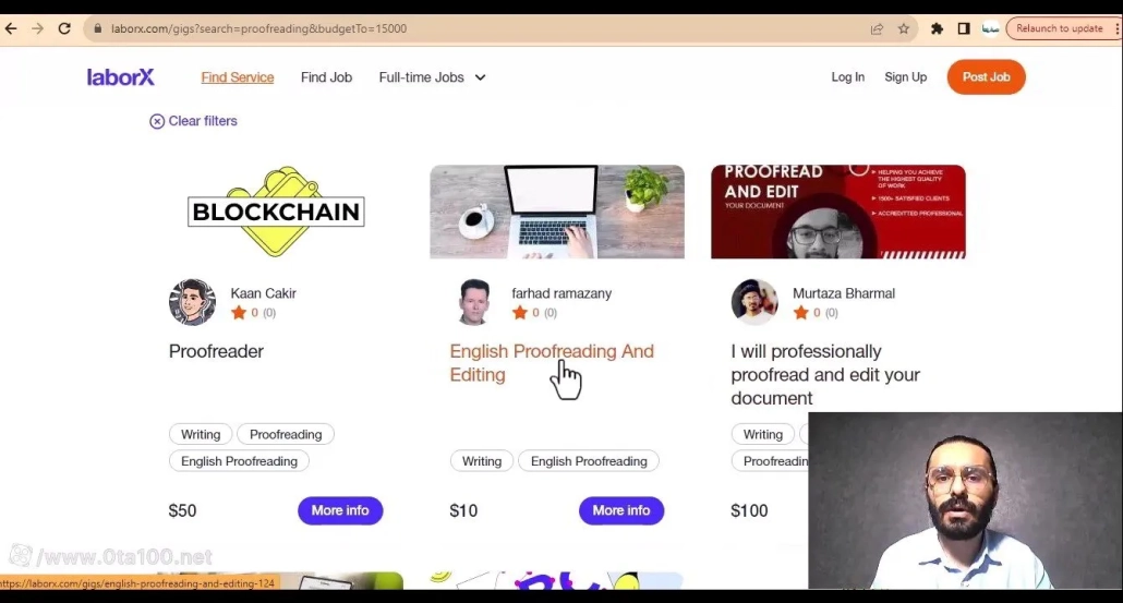 کسب درامد از سایت laborx