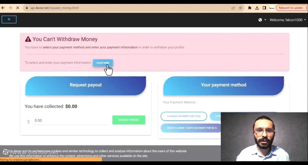 English کار با سایت up-4ever.net برای دریافت درآمد دلاری آسان