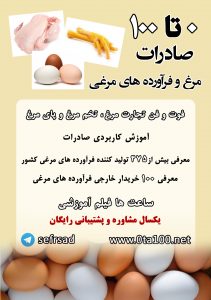 صادرات فراورده های مرغی