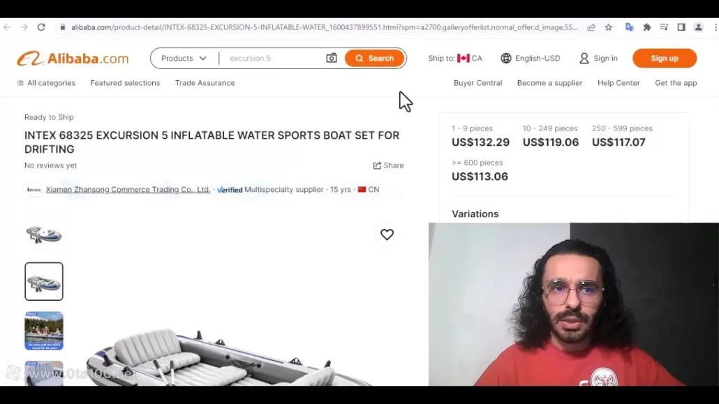 سپس به وب سایت علی بابا می رویم تا بهترین روش کسب درآمد دلالی را به شما توضیح دهیم.