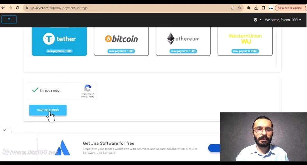 در این قسمت باید دکمه im not a robot  را بزنید