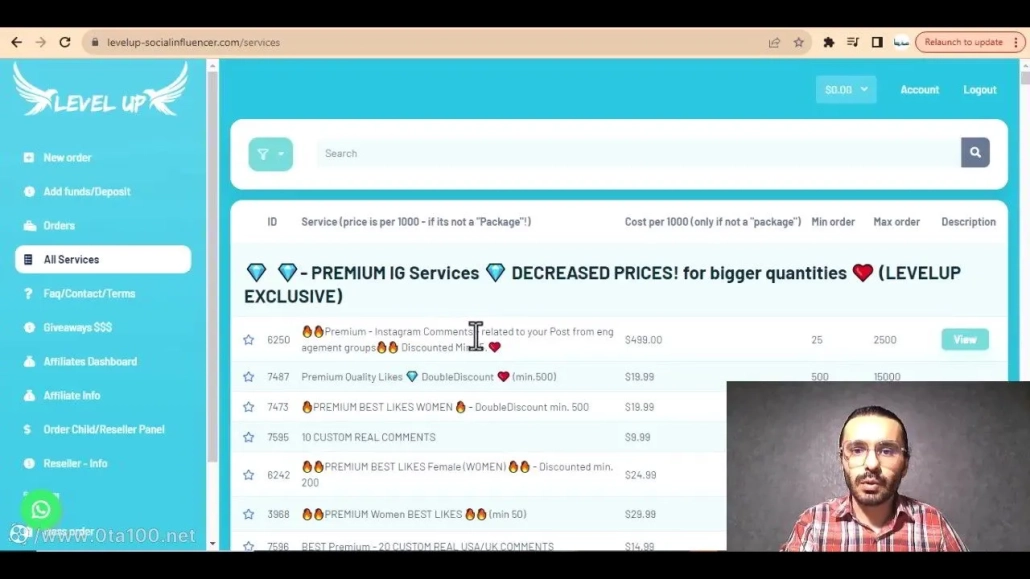 برای سایت در سایت evelup-socialinfluencer باید برای خود نام کاربری و پسورد درست کنید. ثبت نام در این سایت نیازمند ایمیل است